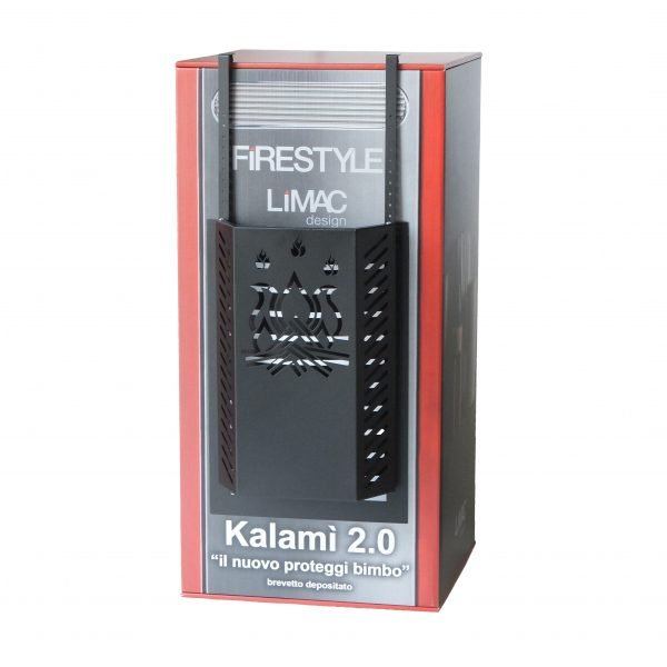 Safety Barrier for pellet and wood stoves, Burn Protection KALAMI' 7 (h. cm. 70)