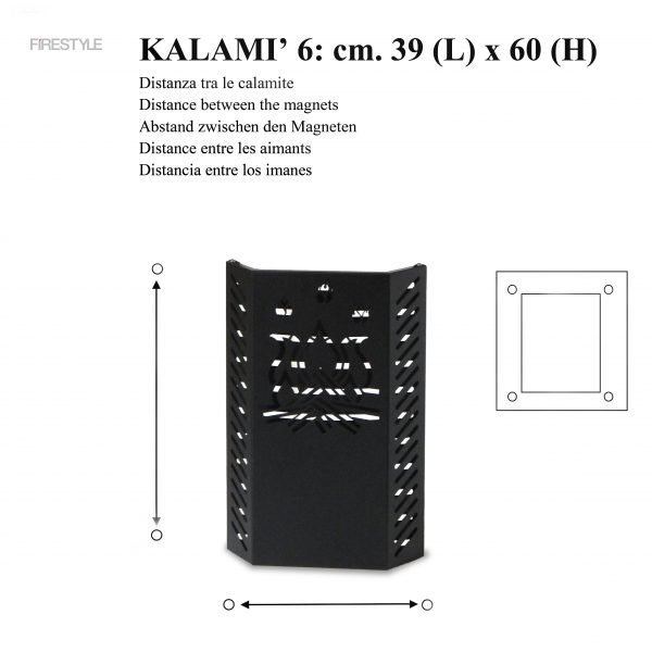 Protección para estufa de pellets y de leña, proteja a niños y mascotas KALAMI' 6 (h. cm. 60)