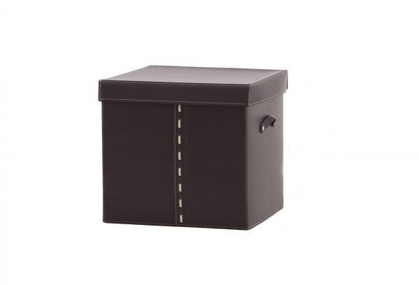 Leather box with lid ideal for walk-in closet GABRY 01