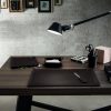 Zweiteiliger Schreibtisch aus Leder DONIO