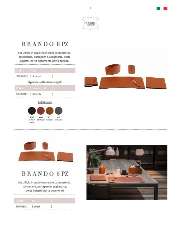 Leather Desk pad BRANDO
