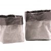 Set of 2 Storage Basket Bag cellulose fiber CLEO SET