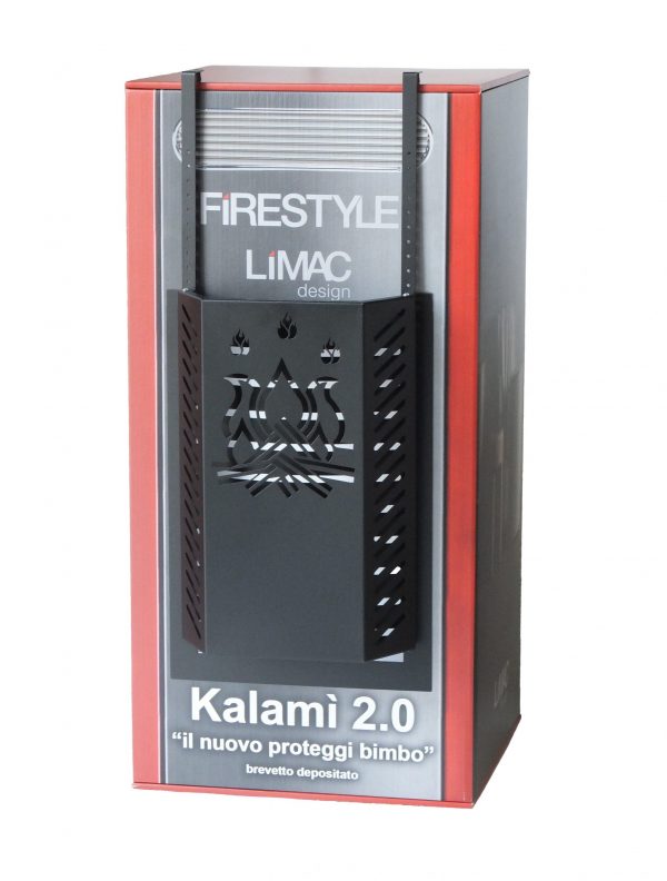 Stove protection support brackets, ideal for Kalamì, Kalamì 2.0, Superka, Omnika, in painted steel STAFFE OMNIKA