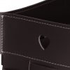 Magazine rack in leather LORY