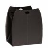 Laundry basket in leather with removable lining ALESSIO