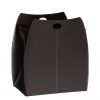 Laundry basket in leather with removable lining ALESSIA