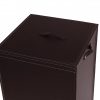 Laundry basket in leather with removable lining DARIA