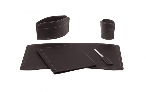 Desk pad, Leather Desk Kit 5 pieces BRANDO 5