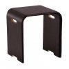 Stool covered in leather SGABY