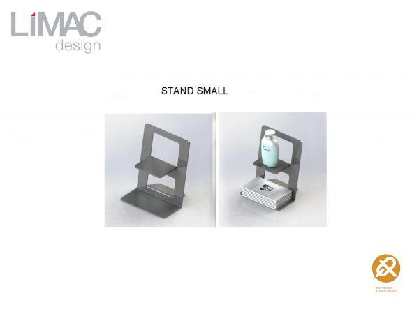 Display Counters for Dispenser Sanitizing Gel Hands in painted aluminum STAND LD SMALL