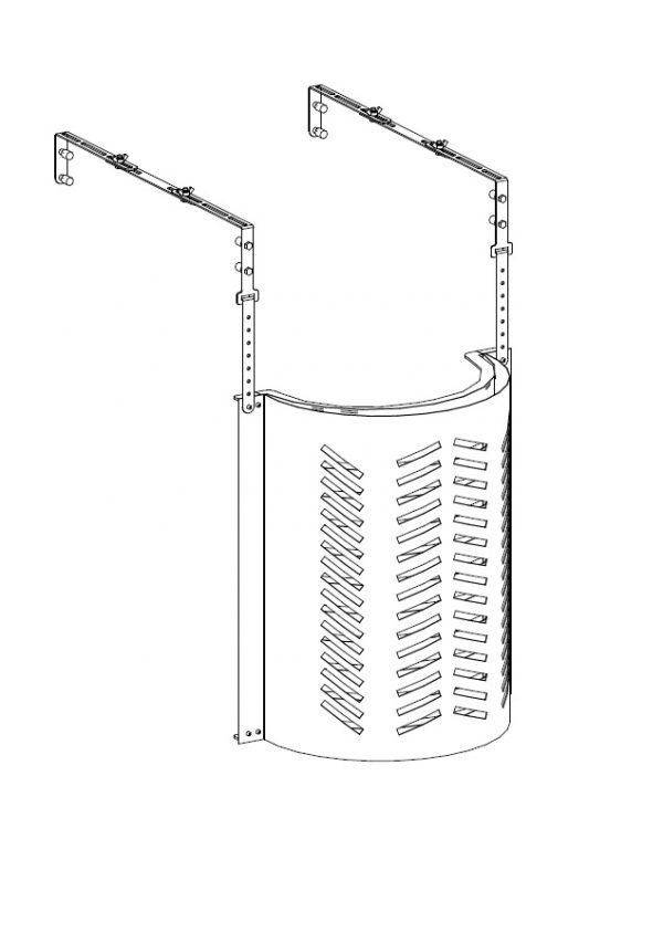 Protection pour vitre de poêles à granulés ou à bûches LIAKA 5 (h. cm. 50)