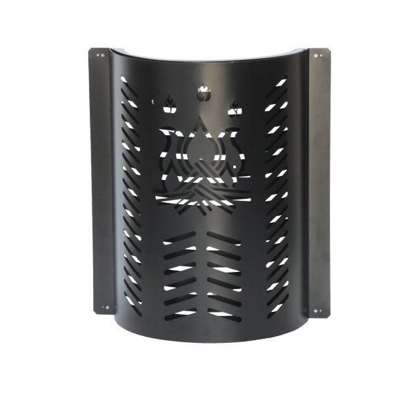 Safety Barrier for pellet and wood stoves, Burn Protection KURKA 74 (h. cm. 74)