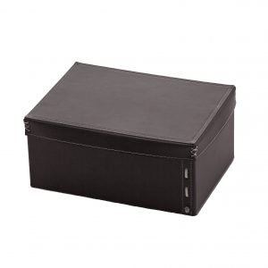 Box, Lederbehälter mit Aufbewahrungskorb OFELIA