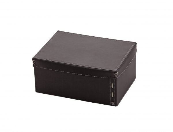 Box, Lederbehälter mit Aufbewahrungskorb OFELIA