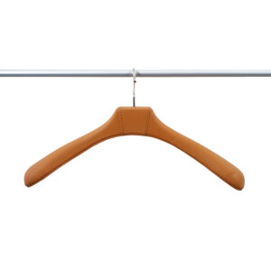 Wooden hanger covered in leather ENEA