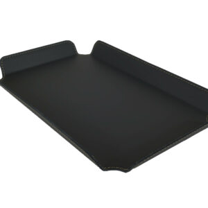 Tray in regenerated leather PLAIT 44cm
