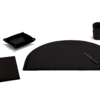 Set di accessori da scrivania in cuoio MEDEA 5pz.